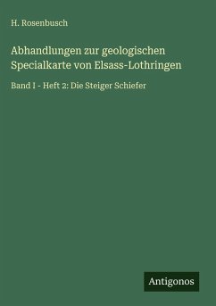 Cover Abhandlungen zur geologischen Specialkarte von Elsass-Lothringen