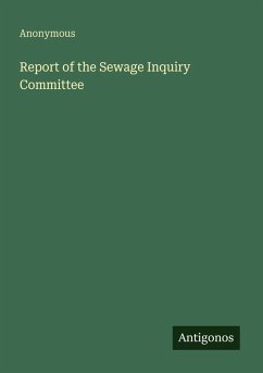 Cover Report of the Sewage Inquiry Committee