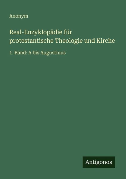 Real-Enzyklopädie für protestantische Theologie und Kirche