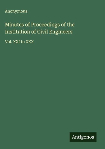 Minutes of Proceedings of the Institution of Civil Engineers