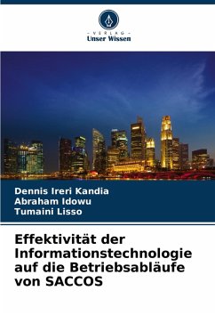 Cover Effektivität der Informationstechnologie auf die Betriebsabläufe von SACCOS
