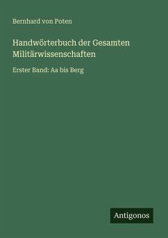 Cover Handwörterbuch der Gesamten Militärwissenschaften