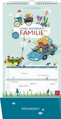 Cover Familienplaner 2026: Unsere kunterbunte Familie
