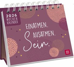 Cover Mini-Wochenkalender 2026: Einatmen. Ausatmen. Sein.