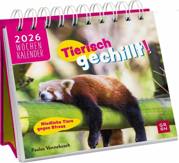 Mini-Wochenkalender 2026: Tierisch gechillt! Mini-Wochenkalender 2026: Tierisch gechillt!