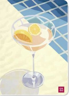 Cover Notizheft Sonne Cocktail