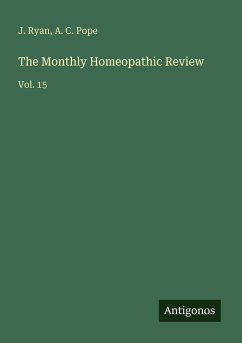 Cover The Monthly Homeopathic Review