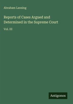 Cover Reports of Cases Argued and Determined in the Supreme Court