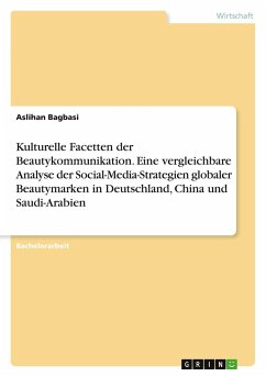 Cover Kulturelle Facetten der Beautykommunikation. Eine vergleichbare Analyse der Social-Media-Strategien globaler Beautymarken in Deutschland, China und Saudi-Arabien