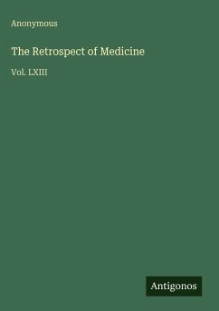 Cover The Retrospect of Medicine