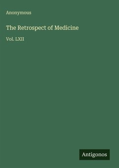 Cover The Retrospect of Medicine