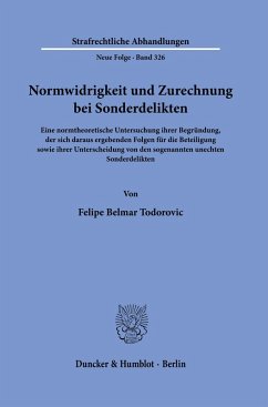 Cover Normwidrigkeit und Zurechnung bei Sonderdelikten