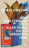 Eine vollständige Liste aller Dinge, die ich vergessen habe Eine vollständige Liste aller Dinge, die ich vergessen habe
