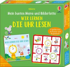 Mein buntes Memo und Bilderlotto: Wir lernen die Uhr lesen