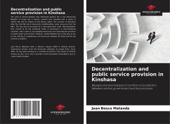 Cover Decentralization and public service provision in Kinshasa