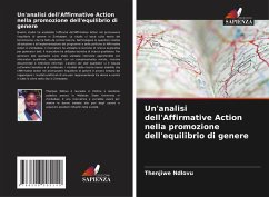 Cover Un'analisi dell'Affirmative Action nella promozione dell'equilibrio di genere