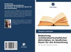 Bedeutung nichtlandwirtschaftlicher Aktivitäten im ländlichen Raum für die Entwicklung Bedeutung nichtlandwirtschaftlicher Aktivitäten im ländlichen Raum für die Entwicklung