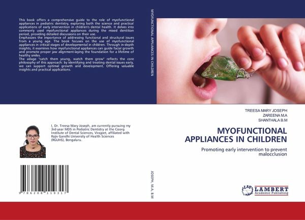 MYOFUNCTIONAL APPLIANCES IN CHILDREN MYOFUNCTIONAL APPLIANCES IN CHILDREN