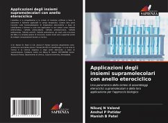 Cover Applicazioni degli insiemi supramolecolari con anello eterociclico
