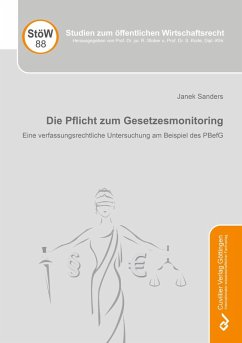 Cover Die Pflicht zum Gesetzesmonitoring. Eine verfassungsrechtliche Untersuchung am Beispiel des PBefG