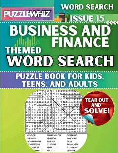 Cover Business & Finance - Themed Word Search - Fun & Educational Puzzles for Kids, Teens, and Adults (Large Print Edition)