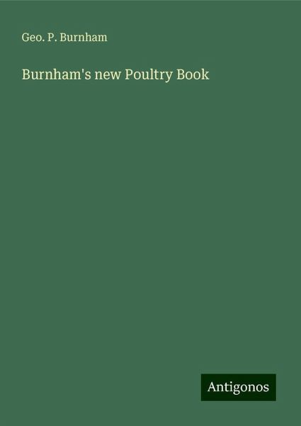 Burnham's new Poultry Book