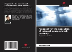 Cover Proposal for the execution of internal gypsum block masonry