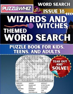 Cover Wizards and Witches - Themed Word Search - Fun & Educational Puzzles for Kids, Teens, and Adults (Large Print Edition)