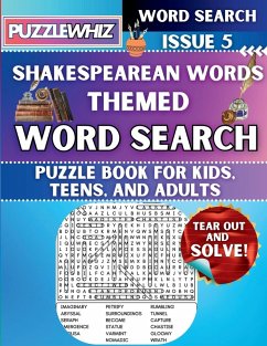 Cover Shakespearean Words - Themed Word Search - Fun & Educational Puzzles for Kids, Teens, and Adults (Large Print Edition)