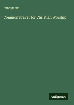 Cover Common Prayer for Christian Worship