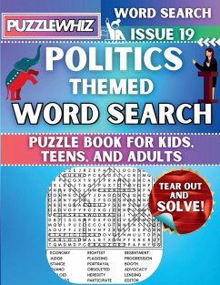 Cover Politics - Themed Word Search - Fun & Educational Puzzles for Kids, Teens, and Adults (Large Print Edition)