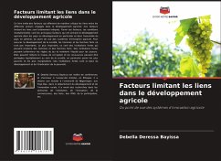 Cover Facteurs limitant les liens dans le développement agricole