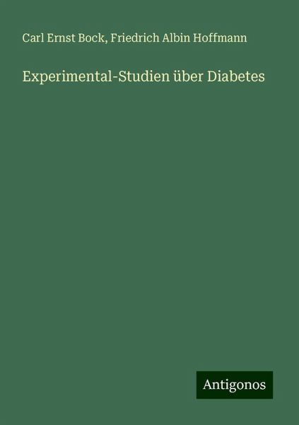 Experimental-Studien über Diabetes