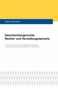 Cover Geschlechtergerechte Rechts- und Verwaltungssprache