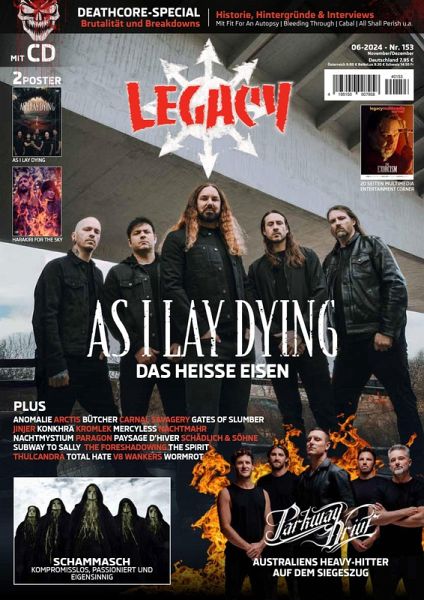 LEGACY MAGAZIN: THE VOICE FROM THE DARKSIDE Ausgabe #153 LEGACY MAGAZIN: THE VOICE FROM THE DARKSIDE Ausgabe #153