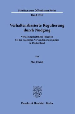 Cover Verhaltensbasierte Regulierung durch Nudging