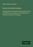 Extrait du rituel de Québec