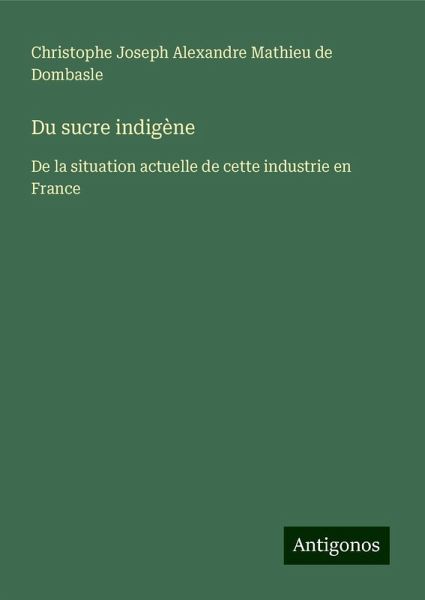 Du sucre indigène