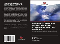 Cover Étude photocatalytique des couches minces d'oxydes de métaux de transition