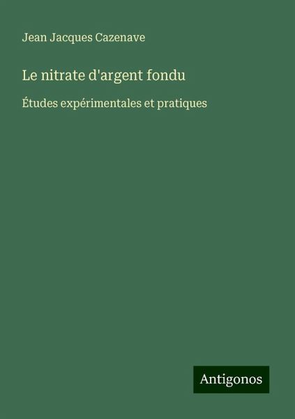 Le nitrate d'argent fondu Le nitrate d'argent fondu