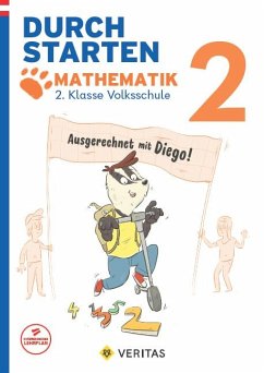 Cover Durchstarten 2. Klasse - Volksschule - Auf alle Fälle mit Diego! Mathematik - Übungsbuch