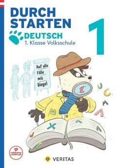 Cover Durchstarten 1. Klasse - Volksschule - Auf alle Fälle mit Diego! Deutsch - Übungsbuch