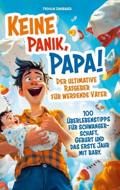 Cover Keine Panik, Papa! 100 Überlebenstipps für Schwangerschaft, Geburt und das erste Jahr mit Baby. Der ultimative Ratgeber für werdende Väter.