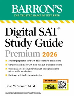 Digital SAT Study Guide Premium, 2026: 3 Practice Tests + Comprehensive Review + Online Practice - Barron's Educational Series; Stewart, Brian W