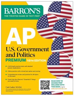 Cover AP U.S. Government and Politics Premium, Sixteenth Edition: Prep Book with 6 Practice Tests + Comprehensive Review + Online Practice (2026)