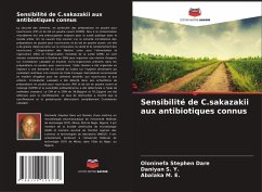Cover Sensibilité de C.sakazakii aux antibiotiques connus