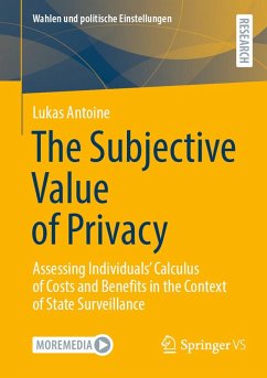 The Subjective Value of Privacy (eBook, PDF) - Antoine, Lukas