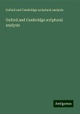 Oxford and Cambridge scriptural analysis