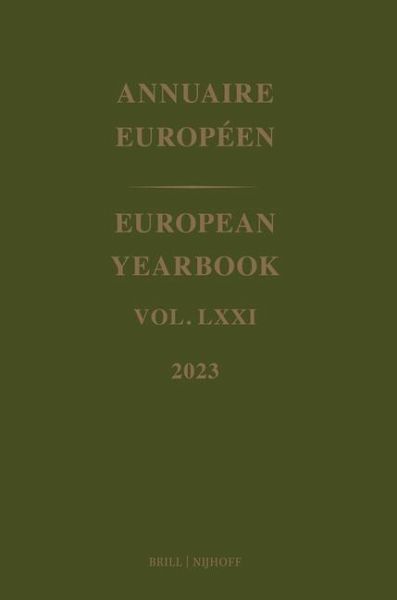 European Yearbook / Annuaire Européen, Volume 71 (2023)
