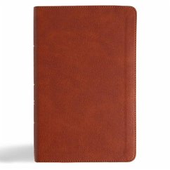 CSB Single-Column Personal Size Reference Bible, Burnt Sienna Leathertouch - Csb Bibles By Holman